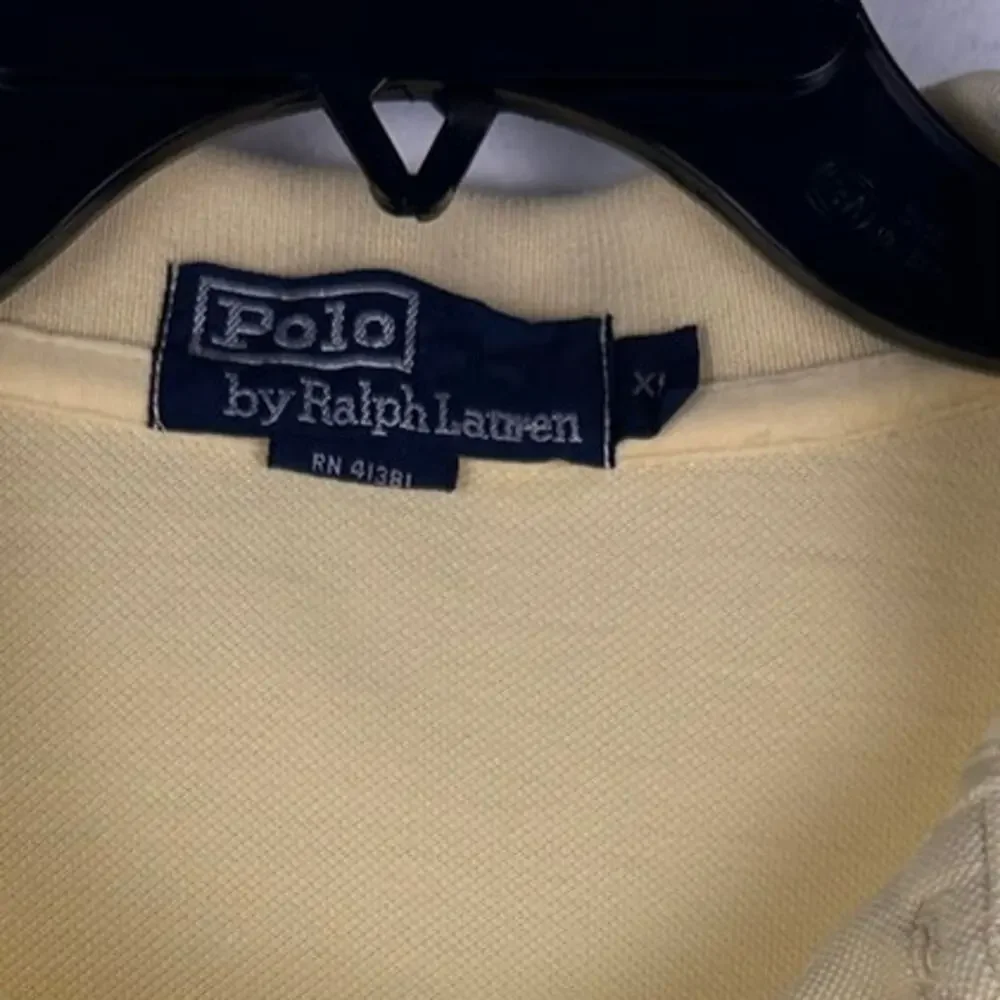 Polo Ralph Lauren polo shirt Men's yellow size XL embroidered blue Pony motif